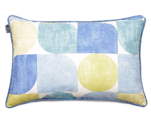 Poduszka dekoracyjna Circles Blue And Green 40x60cm