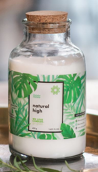 Świeca sojowa zapachowa Natural high 420g