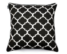 Decorative pillow Clover Black White 60x60 cm