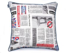 Decorative pillow  Newspaper 60x60 cm