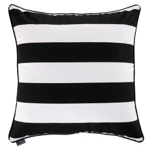 Poduszka dekoracyjna Belts Black White 60x60cm