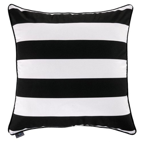 Poduszka dekoracyjna Belts Black White 60x60cm