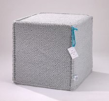 Pouf for sitting Beauty Cube grey
