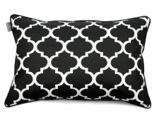 Decorative pillow Clover Black White 40x60 cm