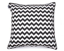 Decorative pillow  Zig Zag Black White 60x60 cm